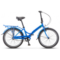 Складной велосипед Stels Pilot 780 24 V010  год 2023 цвет Синий