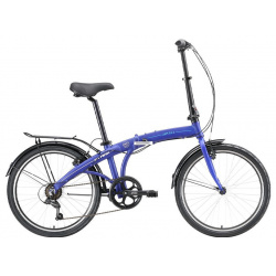 Складной велосипед Stark Jam 24 2 V  год 2023 цвет Синий Белый ростовка 14 5