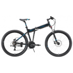 Складной велосипед Stark Cobra 26 2 HD  год 2023 цвет Черный Синий ростовка 18 С