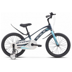 Детский велосипед Stels Storm KR 18 Z010  год 2024 цвет Синий Зеленый