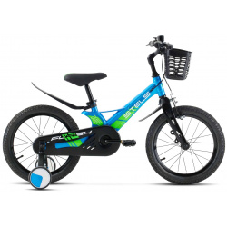 Детский велосипед Stels Flash KR 16 Z010  год 2024 цвет Синий