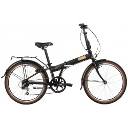 Складной велосипед Novatrack Vortex 6 V 24  год 2024 цвет Черный