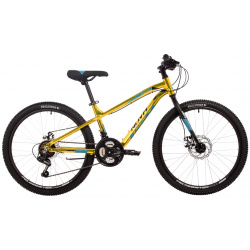 Подростковый велосипед Novatrack Prime 18 D 24  год 2024 цвет Желтый ростовка 13 В