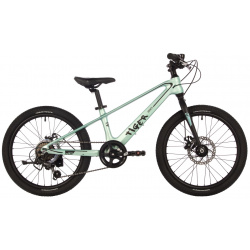 Детский велосипед Novatrack Tiger 20  год 2024 цвет Зеленый Складной прогулочный