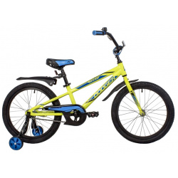 Детский велосипед Novatrack Dodger 20  год 2024 цвет Зеленый