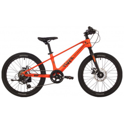 Детский велосипед Novatrack Tiger 20  год 2024 цвет Оранжевый Складной