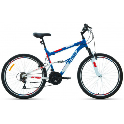 Велосипеды Двухподвесы Altair MTB FS 26 1 0  год 2021 цвет Синий Красный ростовка 18