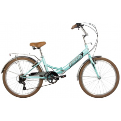 Складной велосипед Foxx Shift 6 V 24  год 2024 цвет Зеленый
