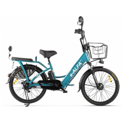 Электровелосипед Eltreco Green City e Alfa New  год 2024 цвет Синий Серебристый