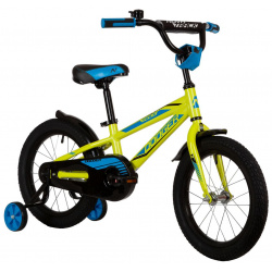 Детский велосипед Novatrack Dodger 16  год 2022 цвет Зеленый