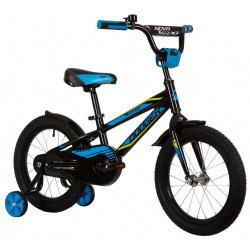 Детский велосипед Novatrack Dodger 16  год 2022 цвет Черный