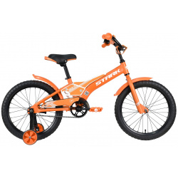 Детский велосипед Stark Tanuki 18 Boy  год 2023 цвет Оранжевый Белый