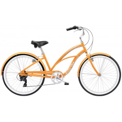 Женский велосипед Electra Cruiser 7D Step Thru  год 2023 цвет Оранжевый ростовка 17