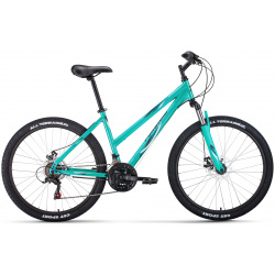 Женский велосипед Forward Iris 26 2 0 D  год 2022 цвет Зеленый Белый ростовка 17