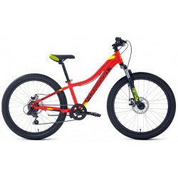 Подростковый велосипед Forward Twister 24 2 0 D  год 2024 цвет Красный Зеленый ростовка 12