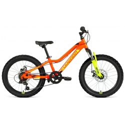 Детский велосипед Forward Twister 20 2 0 D  год 2024 цвет Оранжевый Желтый