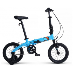 Детский велосипед Maxiscoo S007 Стандарт 14  год 2024 цвет Синий Компактный