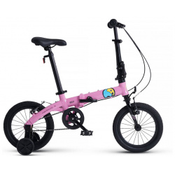 Детский велосипед Maxiscoo S007 Стандарт 14  год 2024 цвет Розовый