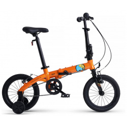 Детский велосипед Maxiscoo S007 Стандарт 14  год 2024 цвет Оранжевый