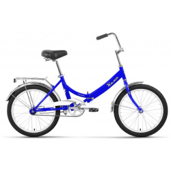 Складной велосипед Forward Кама 24  год 2024 цвет Голубой Серебристый ростовка 16