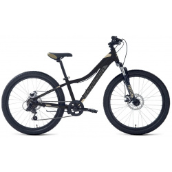 Подростковый велосипед Forward Twister 24 2 0 D  год 2024 цвет Черный Серебристый ростовка 12