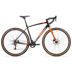Шоссейный велосипед Rock Machine Gravelride 200  год 2024 цвет Черный Оранжевый ростовка 22