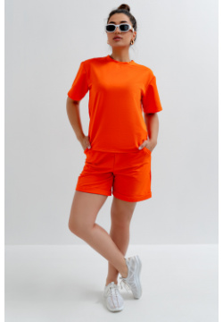 Жен  костюм спортивный арт 24 0029 Оранжевый р 50 Опт Мода