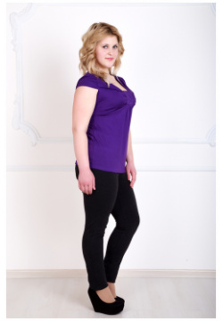 Женская блуза "Романтика" Фиолетовый  размер 44 Лика Дресс Романтика