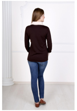Женская блуза "Стайл" Темно коричневый  размер 44 Лика Дресс Стайл