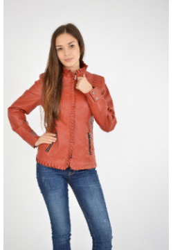 Куртка RILORACE BR0000050193 Цвет: рыжий  Состав: биокожа Уход за изделием: