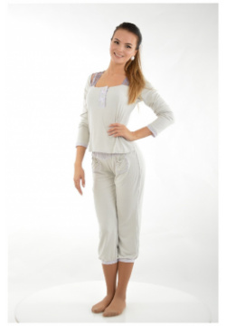 Пижама KrisLine BR0000053878 Цвет: серый  сиреневый Состав: полиамид 5%