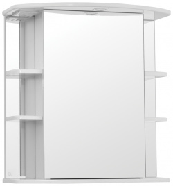 Зеркальный шкаф Style Line ЛС 00000123 Эко стандарт Лира 70 С подсветкой Белый глянец