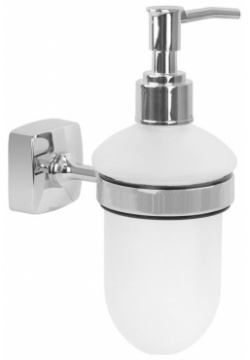 Дозатор жидкого мыла Fixsen FX 61312 Kvadro Хром Подвесной металлический