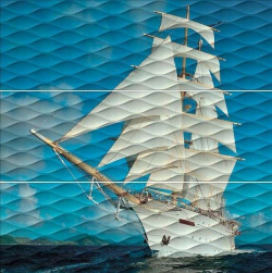 Керамическое панно Kerama Marazzi ALD\A01\3x\13025R Майори Корабль 90х90 см