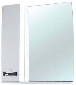 Зеркало со шкафом Bellezza 4619713002018 Абрис 80 с подсветкой L Белое