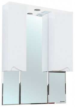 Зеркало со шкафом Bellezza 4619117180015 Эйфория 100 с подсветкой Белое