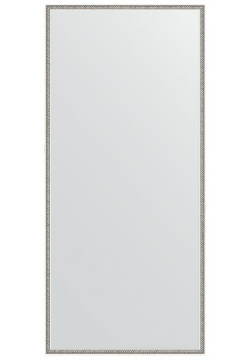 Зеркало Evoform BY 0759 Definite 148х68 в багетной раме  Витое серебро 28 мм