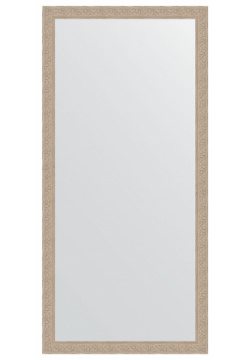 Зеркало Evoform BY 1116 Definite 154х74 в багетной раме  Беленый дуб 57 мм