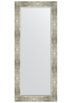 Зеркало Evoform BY 1190 Exclusive 156х66 с фацетом в багетной раме  Алюминий 90 мм