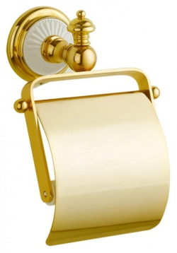 Держатель туалетной бумаги Boheme 10101 Palazzo Bianco с крышкой Золото Д