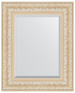 Зеркало Evoform BY 1364 Exclusive 55х45 с фацетом в багетной раме  Старый гипс 82 мм