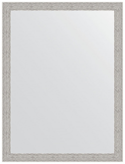 Зеркало Evoform BY 3166 Definite 81х61 в багетной раме  Волна алюминий 46 мм З