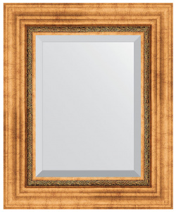 Зеркало Evoform BY 3360 Exclusive 56х46 с фацетом в багетной раме  Римское золото 88 мм