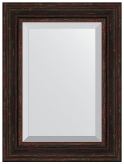 Зеркало Evoform BY 3395 Exclusive 79х59 с фацетом в багетной раме  Темный прованс 99 мм