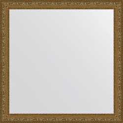 Зеркало Evoform BY 3231 Definite 74х74 в багетной раме  Виньетка состаренное золото 56 мм