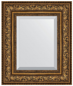 Зеркало Evoform BY 3375 Exclusive 50х60 с фацетом в багетной раме  Виньетка состаренная бронза 109 мм