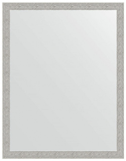 Зеркало Evoform BY 3262 Definite 91х71 в багетной раме  Волна алюминий 46 мм