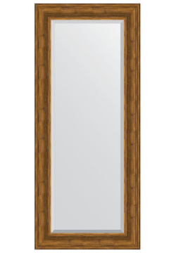 Зеркало Evoform BY 3550 Exclusive 149х64 с фацетом в багетной раме  Травленая бронза 99 мм