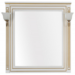 Зеркало Aquanet 186108 Паола 90 Белое золото