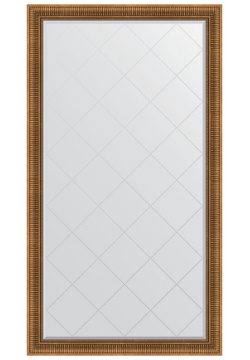 Зеркало Evoform BY 6362 Exclusive G Floor 202х112 с гравировкой в багетной раме  Бронзовый акведук 93 мм